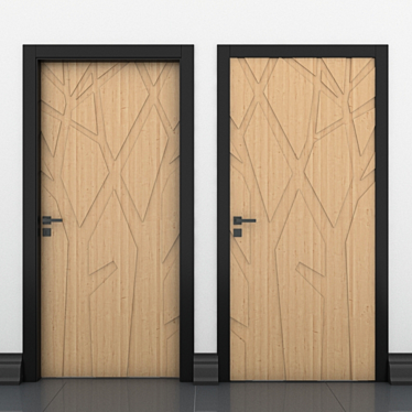 Modern Vray Door Model - 3D Render 3D model image 1 