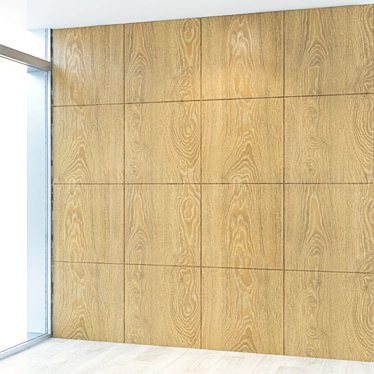 Seamless Wood Panel 3D model image 1 