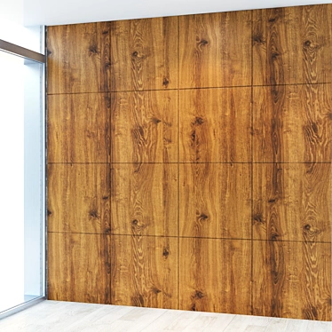 Seamless Wood Panel Texture 3D model image 1 
