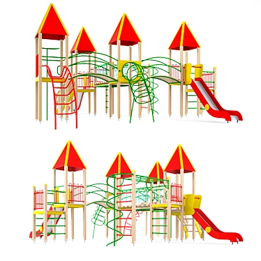 Kids' Playset 2 in 1 3D model image 1 