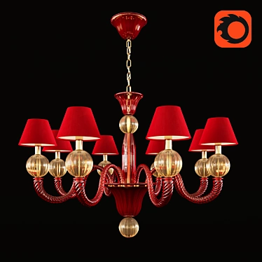 "AMALIA" MURANO GLASS CHANDELIER