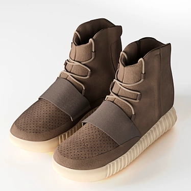 adidas Yeezy 750 - Premium Sneaker with PBR Textures 3D model image 1 