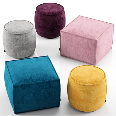 Versatile Muffin & Soap Ottoman 3D model image 1 