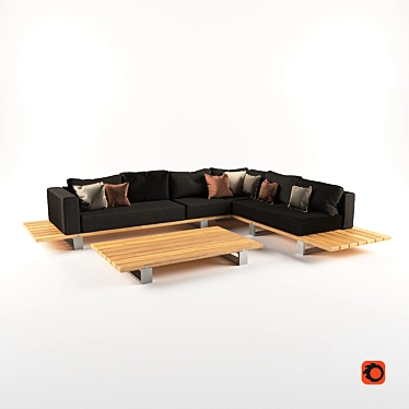 VIGOR Outdoor Modular Sofa 3D model image 1 