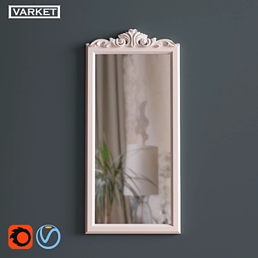 OM Mirror Varket Corona №7 - Elegant Interior Mirror 3D model image 1 