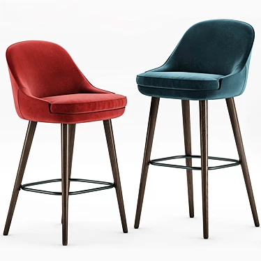 Walter Knoll 375 Bar Stool: Sleek Style for Your Bar 3D model image 1 