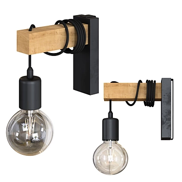 Modern Industrial Pendant Light 3D model image 1 