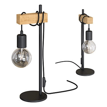 Modern Industrial Pendant Light 3D model image 1 