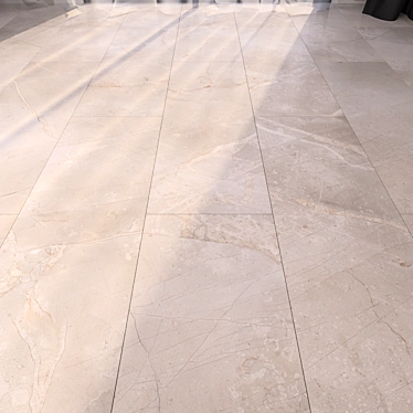 Luxury Marble Flooring: HD Texture & Multisub-object 3D model image 1 