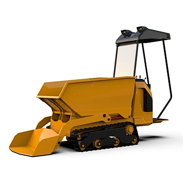 Compact Bulldozer 3D model image 1 