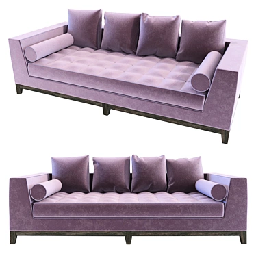 Luxe Lutetia Sofa: Timeless Elegance 3D model image 1 