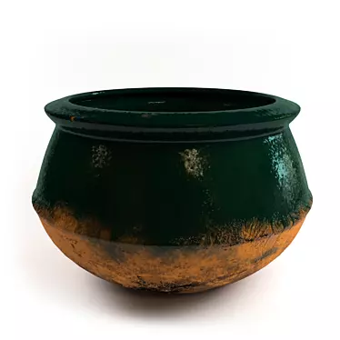 Rustic Clay Pot: Handcrafted Excellence 3D model image 1 