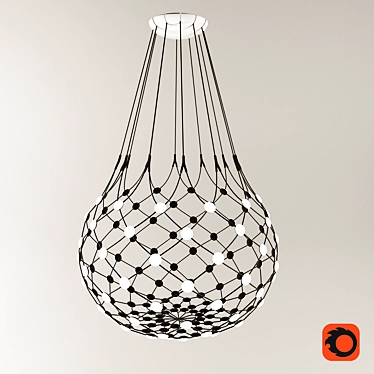 Luceplan Mesh Wireless Pendant Light Kit 3D model image 1 