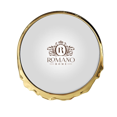 Elegant Titania Circle Mirrors 3D model image 1 