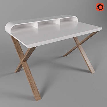 Success White/Gray Desk: Stylish Design by La Forma 3D model image 1 
