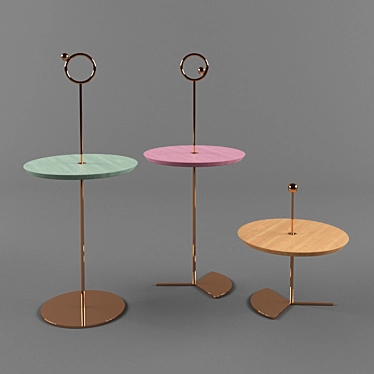 Lunar Accent Table 3D model image 1 