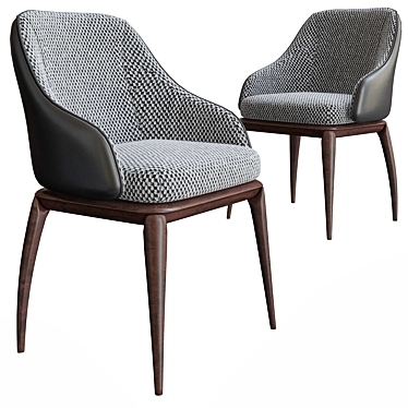Elegant Celine Cocktail Chair: Opulent Style! 3D model image 1 