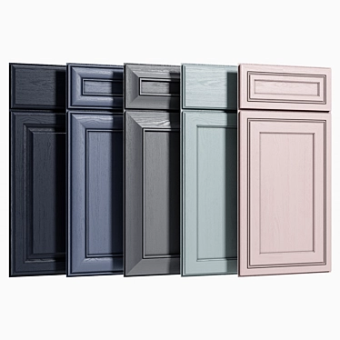 Cabinet Doors Set: Versatile and Stylish 3D model image 1 