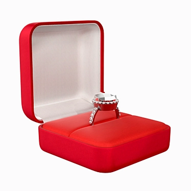 Square Box Wedding Ring 3D model image 1 