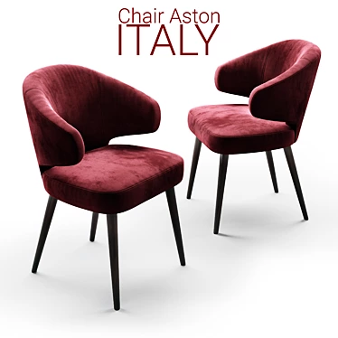 Modern Minotti Aston Red Chair 3D model image 1 