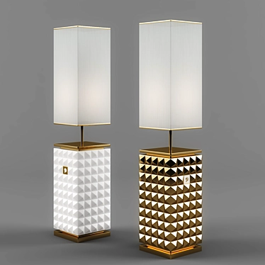 Elegant Sibilla Medium Lamp 3D model image 1 