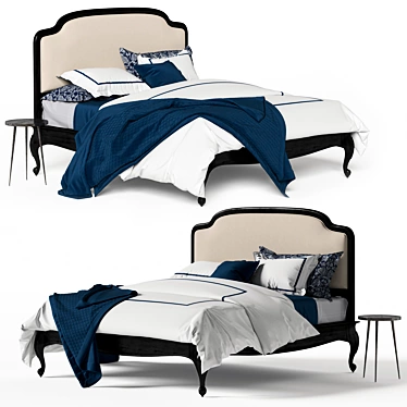 Title: Luxury Montclair Bed - Perfect for Any Bedroom 3D model image 1 