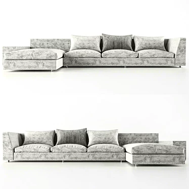 Modern Comfort Sofa 3D model image 1 