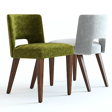 West Elm Ava Dining Chair: High-detailed 3D Model 3D model image 1 