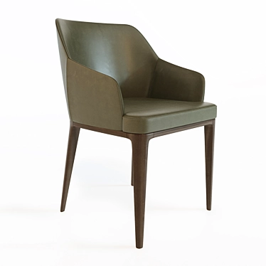 Alivar Amanda Velvet Comfort Chair 3D model image 1 