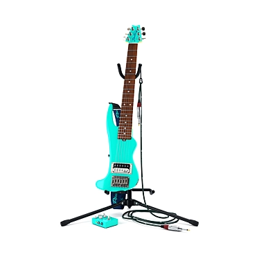 Compact Fish-shaped Travel Guitar 3D model image 1 