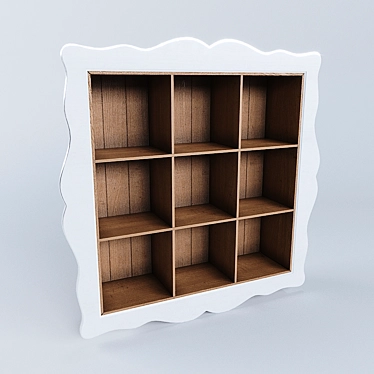 Flai Bookshelf: Stylish and Spacious 3D model image 1 