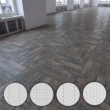 Versatile Laminate Flooring Set 3D model image 1 