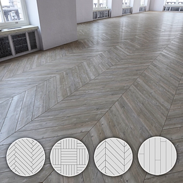 Versatile Laminate Flooring Set 3D model image 1 