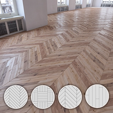 Versatile Laminate Flooring Set 3D model image 1 