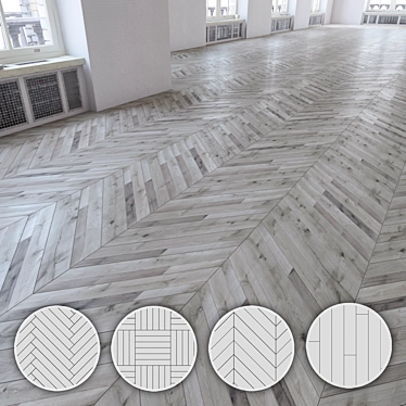  Versatile Laminate Flooring Set 3D model image 1 