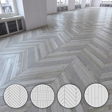 Versatile Laminate Flooring Texture Set 3D model image 1 