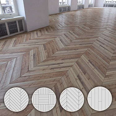 Lush Plank Flooring Set 3D model image 1 