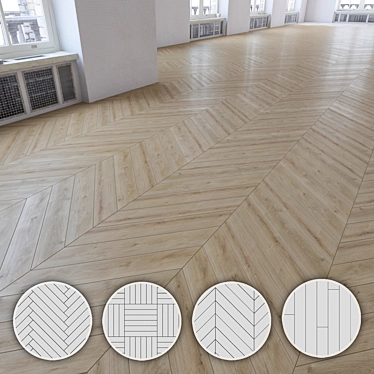 Versatile Laminate Flooring Kit 3D model image 1 