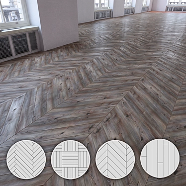Versatile Laminate Flooring Set 3D model image 1 