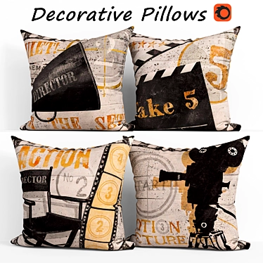 ULOVE LOVE YOURSELF Decorative Pillow Set 3D model image 1 