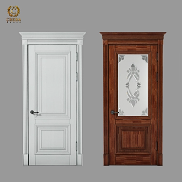 Gracia: Elegant and Versatile Interior Door 3D model image 1 