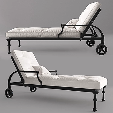 Oxley's Artemis Lounger: Elegant and Comfortable 3D model image 1 