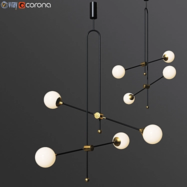 XYZ Chandelier Unique Minimalist Pendant Lamp