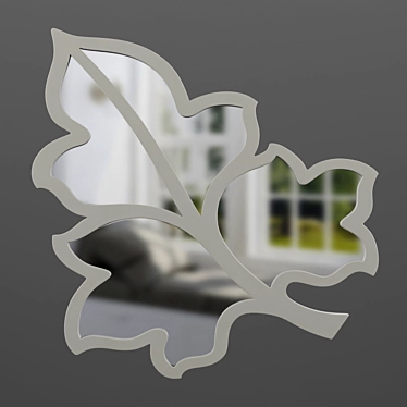 Elegant 597P Art Deco Mirror 3D model image 1 