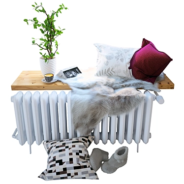 Cozy Window Sill Decor 3D model image 1 