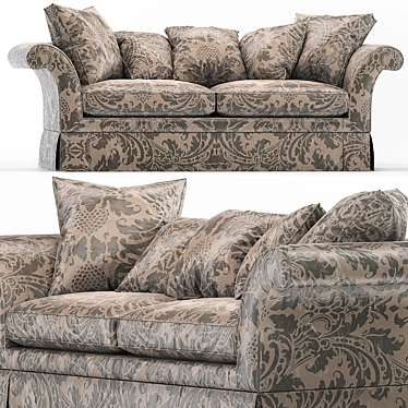 Regal Estates Sofa: George IV Elegance 3D model image 1 