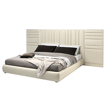 Elegant Besana Carlotta Bed 3D model image 1 