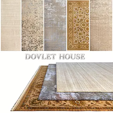 DOVLET HOUSE Carpets Set (Part 319) 3D model image 1 