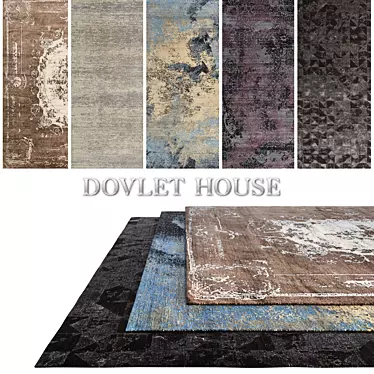 Luxury Carpets Set: DOVLET HOUSE 5pcs 3D model image 1 