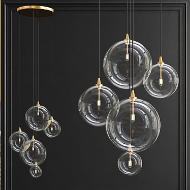 Mystic Cluster Pendant Light 3D model image 1 